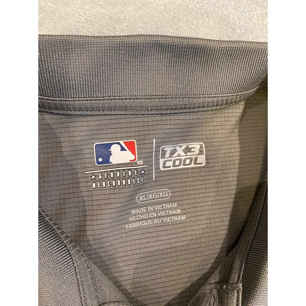 Mens MLB Genuine Merchandise TX3 Cool Short Sleeve Polo‎ Shirt Cardinals Gray XL - Picture 4 of 8